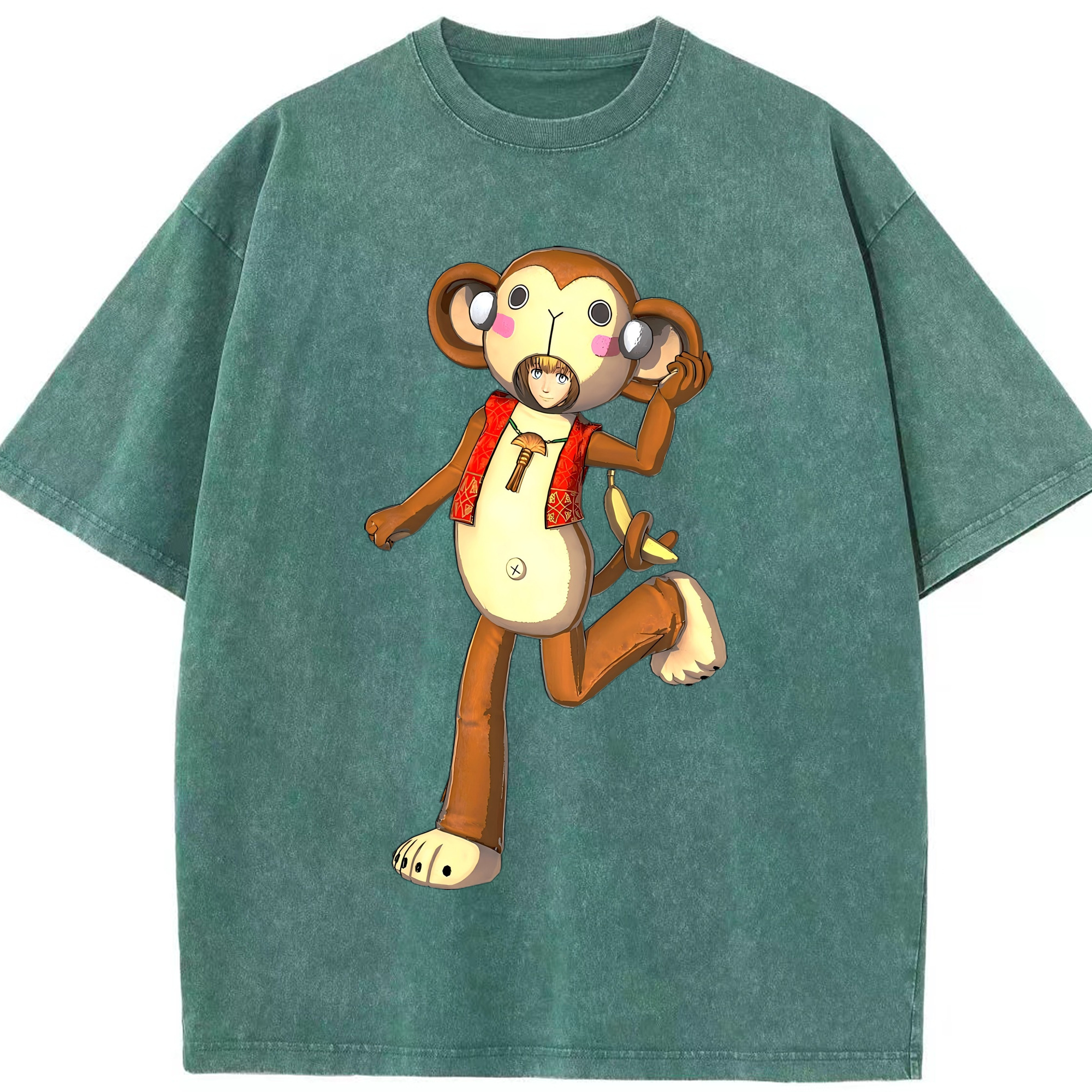 （画像用） 進撃の巨人 アルミン·アルレルト Attack on Titan Armin Arlert 綿100% ヴィンテージ風 半袖Tシャツ（フロントプリント）
